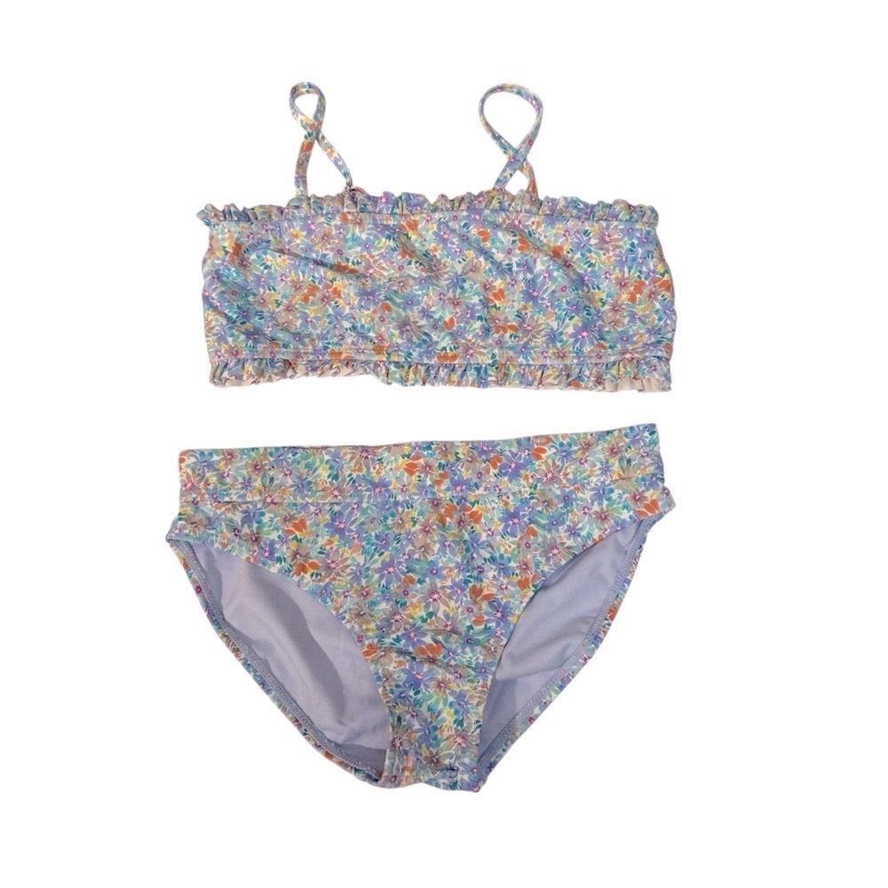 Raisins|Kids Colorful Floral Swimwear Bikini Set -Size 12 years